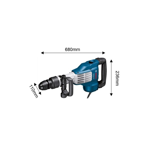 Bosch GSH 11 VC Professional Breaker – High Power SDS Max Demolition Hammer with Vibration Control Technology for Heavy Duty Concrete and Construction Applications